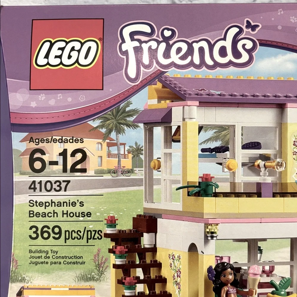 LEGO Friends 41037 Stephanie’s Beach House Retired Set 369 Pieces NIB New Sealed